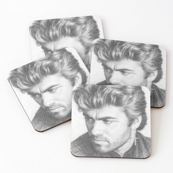 Item preview, 80s Pop Icon Pencil Sketch Portrait - Vintage Music Legend Black and White Art designed and sold by Leon Woods Pencil Art.