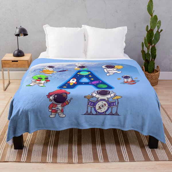 Item preview, Letter A Space Monogram — Astronaut Alphabet Initial Kids Gift designed and sold by BoldcreationsM.