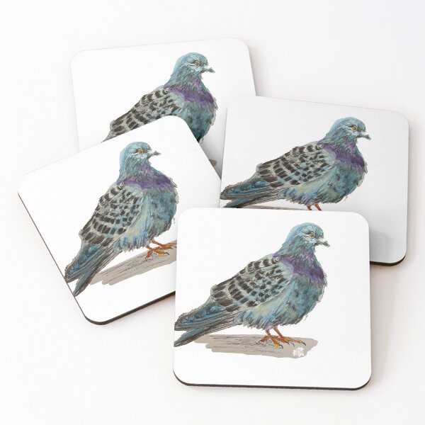 Item preview, Scrappy Pigeon designed and sold by Su Melville Art.