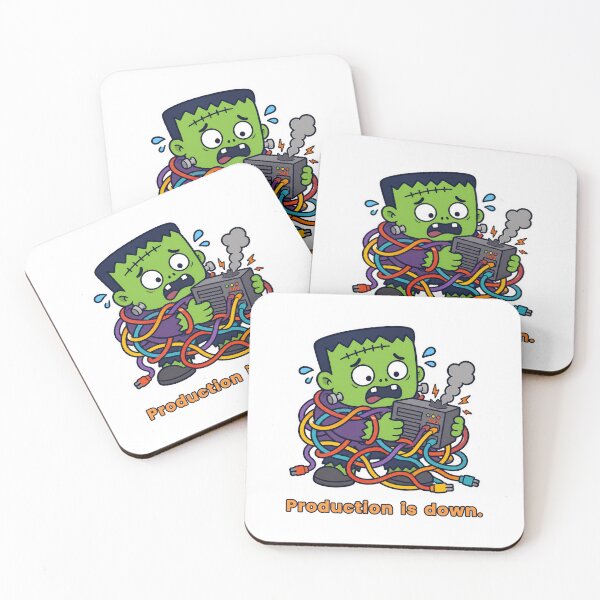 Item preview, Production Is Down Frankenstein DevOps Humor designed and sold by serjcypher.