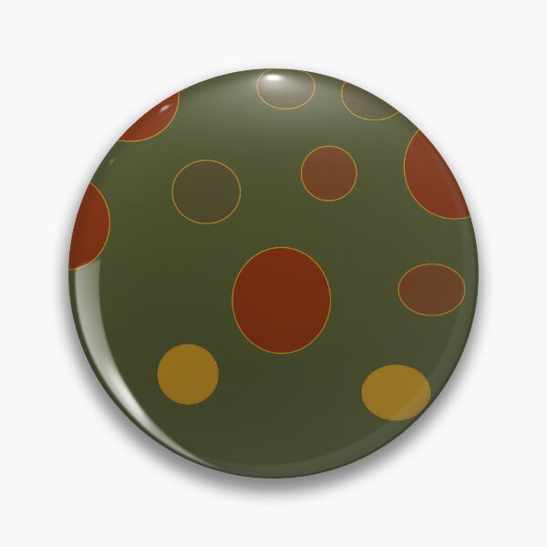 Item preview, Retro Olive Green Red Polka Dot Geometric Seamless Pattern designed and sold by OurBrightlife.