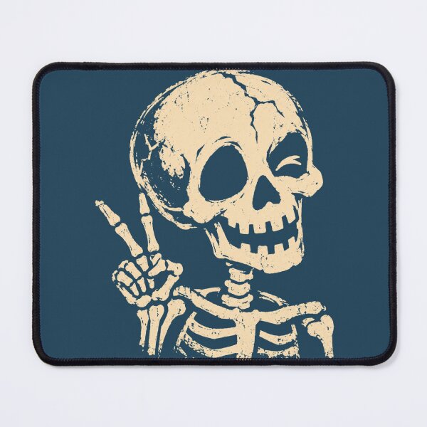 Item preview, Rock On Skeleton – Vintage Halloween Skull designed and sold by Blink Art Studio.