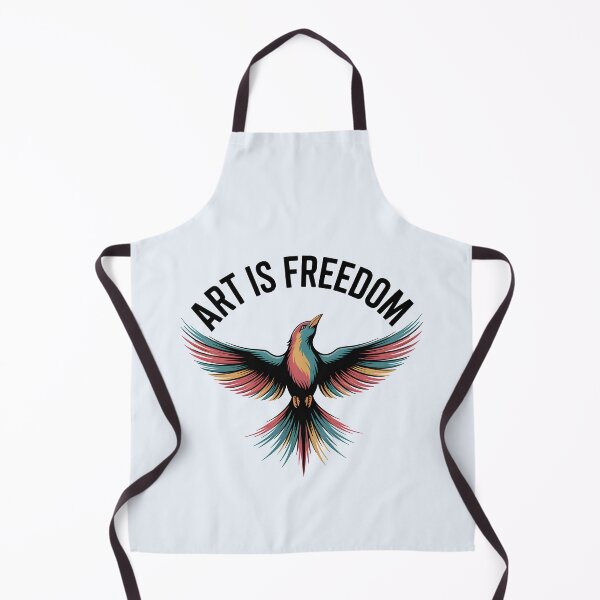 Item preview, Art Is Freedom – Colorful Bird and Inspirational Artist Design designed and sold by Jollys-ArtShop.