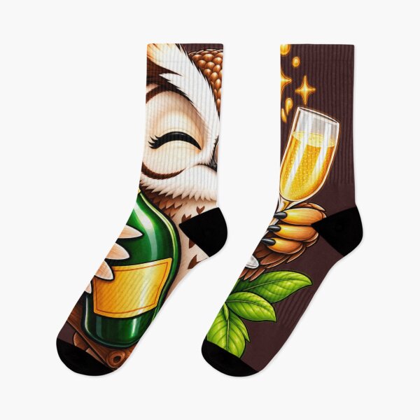Item preview, Cheers to Hootiful Moments – Funny Party Owl designed and sold by JanRizz.
