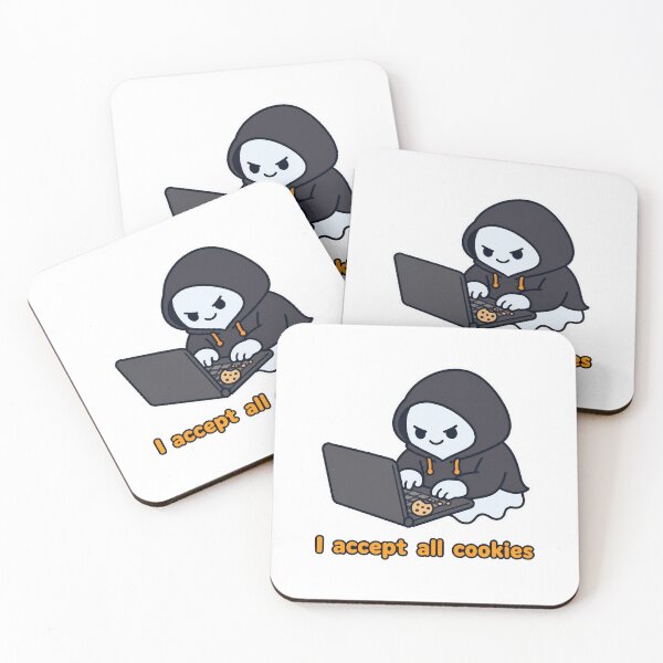 Item preview, I Accept All Cookies Ghost Hacker designed and sold by TinyChaosTreasures.