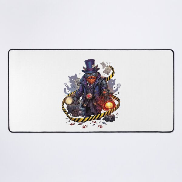 Item preview, Steampunk Detective Cat True Crime Mystery Scene designed and sold by Retro Whiskers.