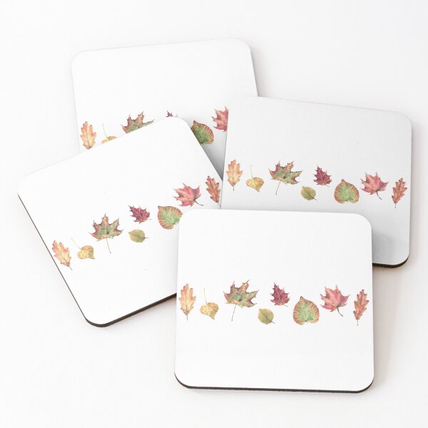Item preview, Autumn leaves from different trees, such as oak, birch, maple and aspen. Fall nature watercolor designed and sold by BartolArt.