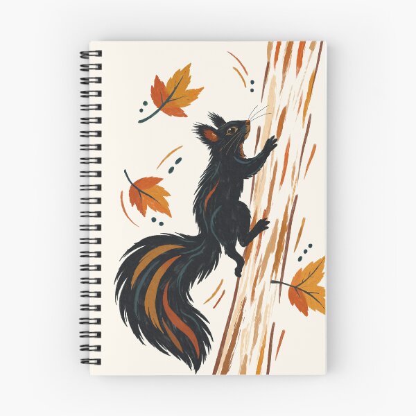 Item preview, Autumn Black Squirrel Climbing a Tree designed and sold by Lacritsa .