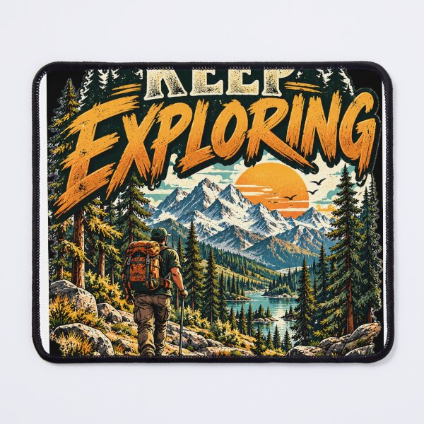 Item preview, Keep Exploring Vintage Forest Adventure designed and sold by CodePaws Creations.