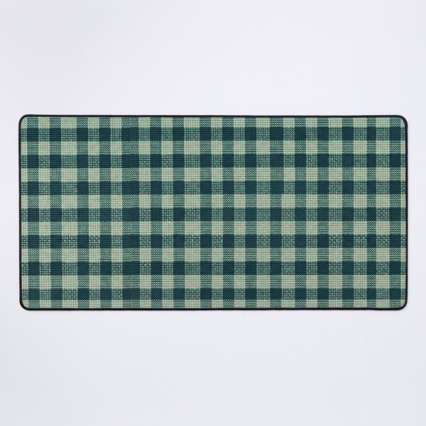 Item preview, Forest and Sage Green Woven Gingham Pattern designed and sold by GangisHouse.