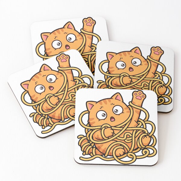 Item preview, Funny Cat Tangled In Yarn Sticker For Cat Lovers designed and sold by designs4you386.