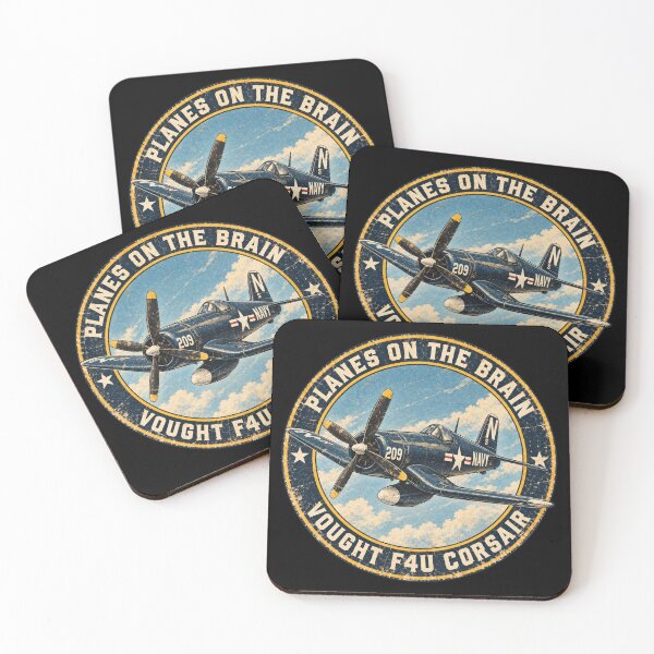 Item preview, Vought F4U Corsair WWII Fighter Aircraft Addict On The Brain designed and sold by MilitaryMart.