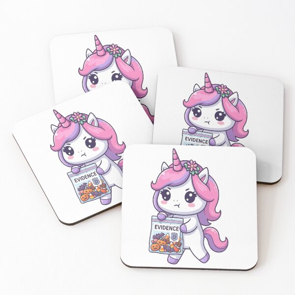 Item preview, Cute Unicorn Halloween Candy Evidence designed and sold by Ella_Sketch.