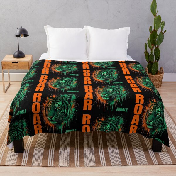 Item preview, Roar Jungle Tiger - Neon Splatter Tiger Head Art designed and sold by Dogandesighn.