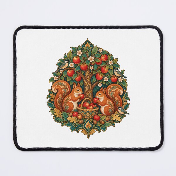 Item preview, Harvest Squirrels Apple Orchard Miniature Art designed and sold by TeNovaStudio.
