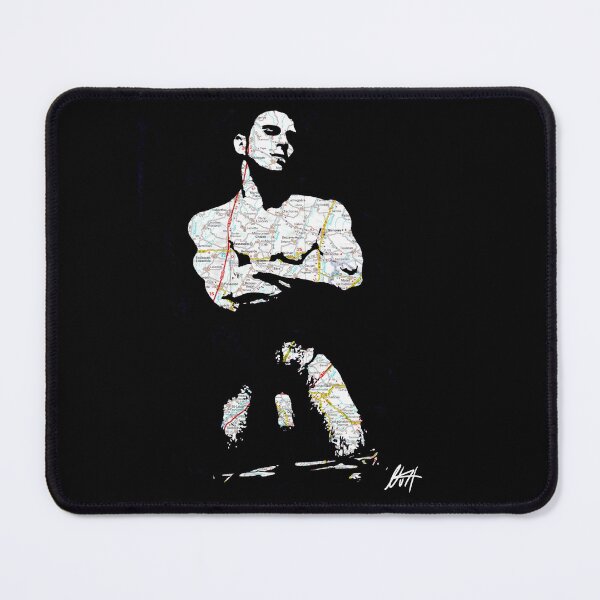 Item preview, Hot Muscled Lad With Hairy Legs Dick Out Map Art By NLMKArtStudio designed and sold by NLMKArtStudio.