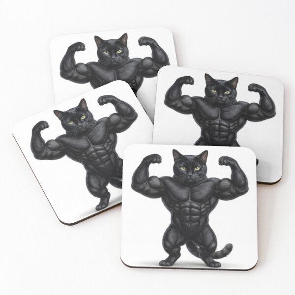 Item preview, Katze Muskeln Kraft Fitness Süss Haustier designed and sold by Sven83.