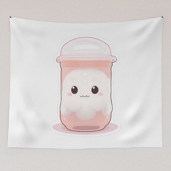 Item preview, Pastel Ghost with Boba Tea and Pink Sweatpants designed and sold by For-Cat.