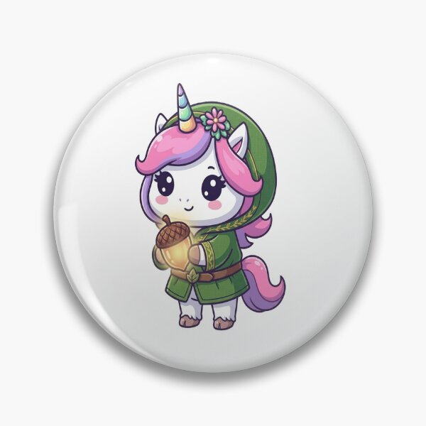 Item preview, Cute Unicorn Forest Ranger Acorn designed and sold by Ella_Sketch.