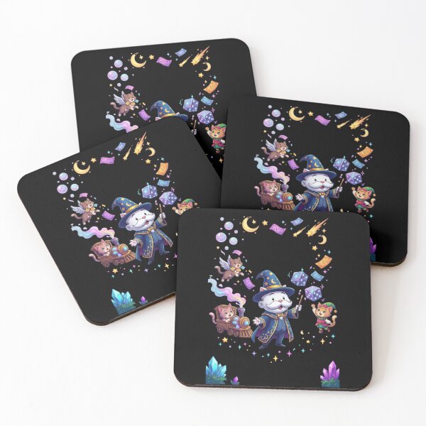 Item preview, Wizard Cat Magic RPG Fantasy Adventure Party designed and sold by Retro Whiskers.