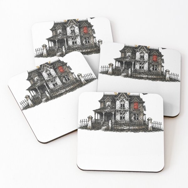 Item preview, Moonlit Haunted Manor Vintage Tattoo Flash Halloween designed and sold by Hatchrow.