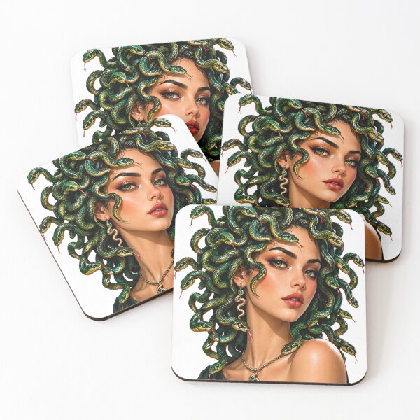 Item preview, Medusa snake hair portrait  designed and sold by urbanshop7.