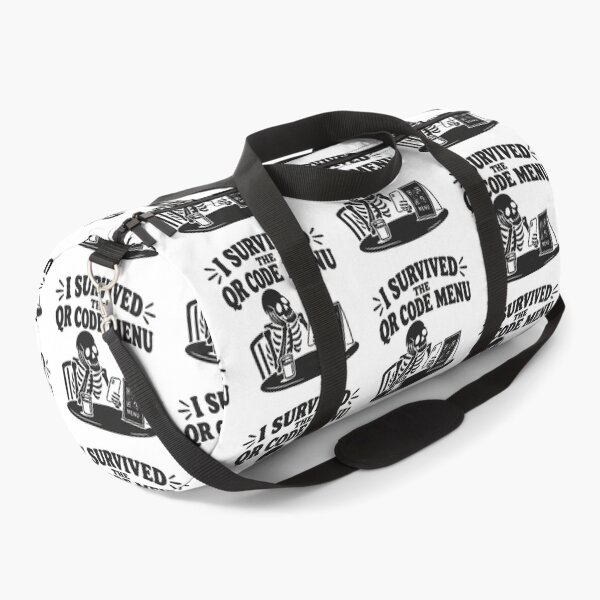 Item preview, I Survived The QR Code Menu - (black print) designed and sold by R-A Designs.