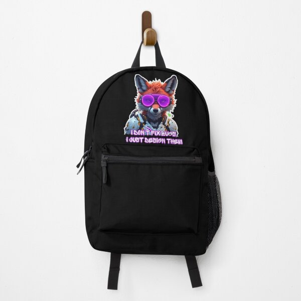 Item preview, Funny Cyberpunk Fox I Don't Fix Bugs I Just Design Them designed and sold by Cyber Gold Studio.