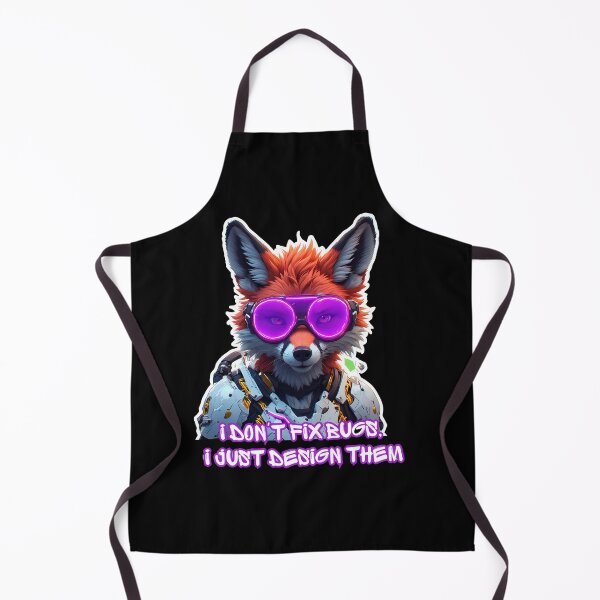 Item preview, Funny Cyberpunk Fox I Don't Fix Bugs I Just Design Them designed and sold by Cyber Gold Studio.
