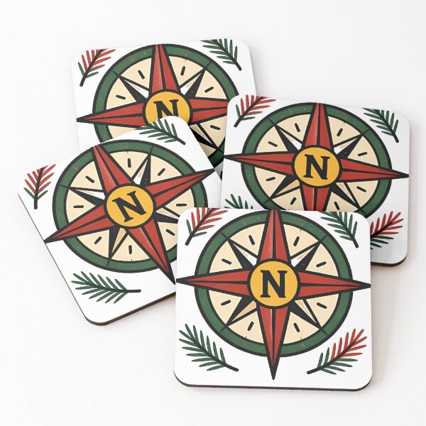 Item preview, Compass Rose and Roses Traditional Tattoo Flash designed and sold by Hatchrow.