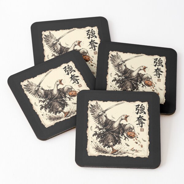 Item preview, Samurai Goose Candy Robbery Japanese Halloween Art designed and sold by gunaone-design.