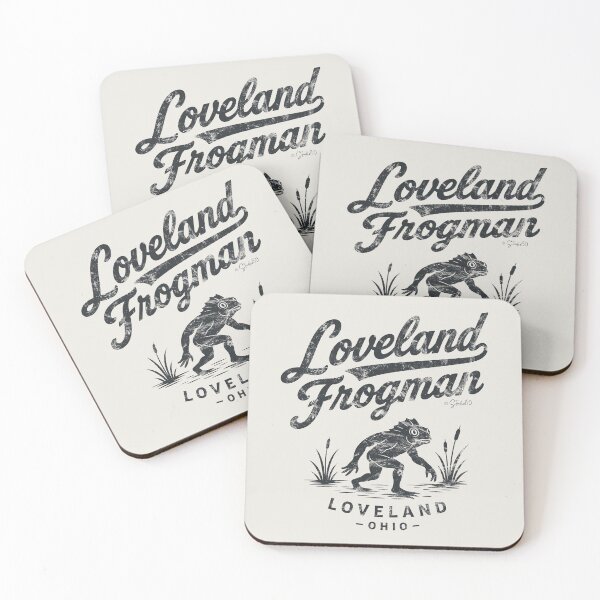 Item preview, Retro Loveland Frogman Font Illustration: Fantasy Cryptid Art designed and sold by studio150design.