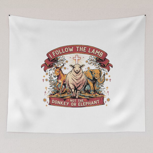 Item preview, I Follow The Lamb Not The Donkey Or Elephant designed and sold by Naitsebas.