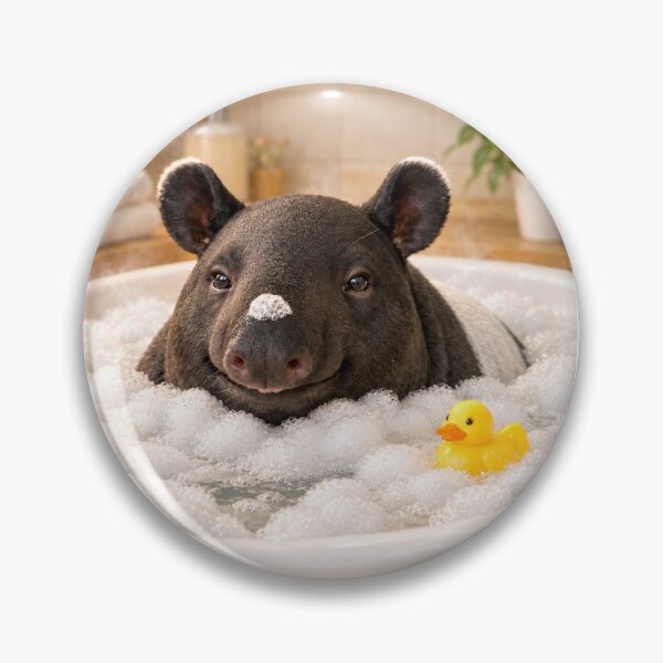 Item preview, Relaxing Malayan Tapir Bubble Bath designed and sold by Sillytoe.