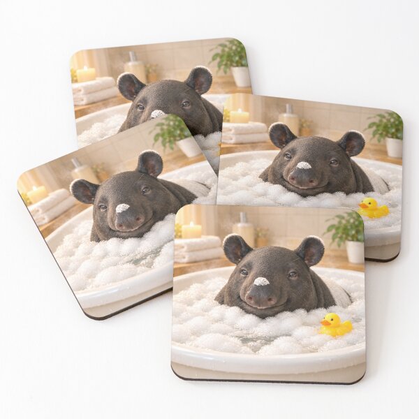 Item preview, Relaxing Malayan Tapir Bubble Bath designed and sold by Sillytoe.