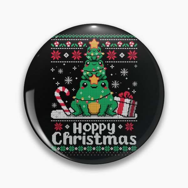 Item preview, Hoppy Christmas Tree Frog Ugly Christmas Sweater - Cute Kawaii Frogs Holiday Art designed and sold by NemiMakeit.