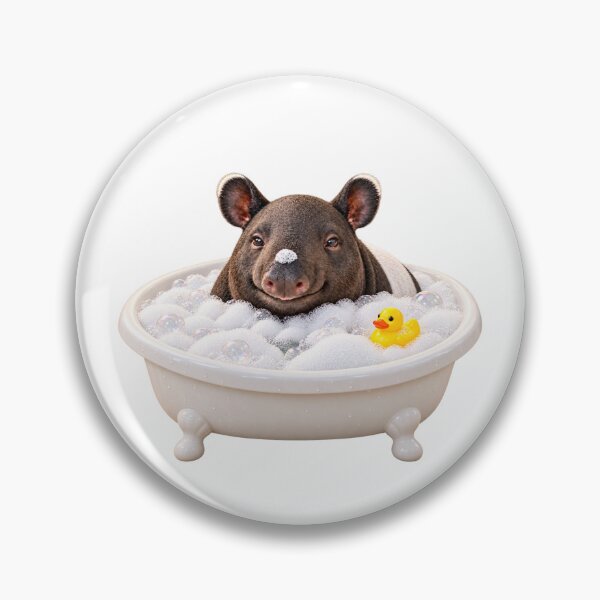 Item preview, Peaceful Malayan Tapir Bathtub designed and sold by Sillytoe.