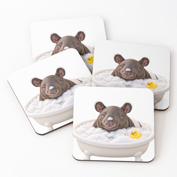 Item preview, Peaceful Malayan Tapir Bathtub designed and sold by Sillytoe.