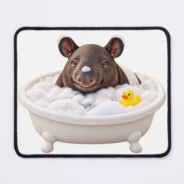 Item preview, Peaceful Malayan Tapir Bathtub designed and sold by Sillytoe.