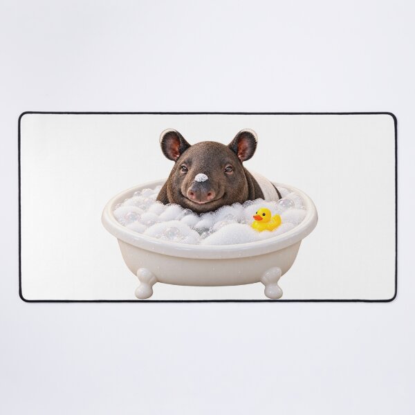 Item preview, Peaceful Malayan Tapir Bathtub designed and sold by Sillytoe.