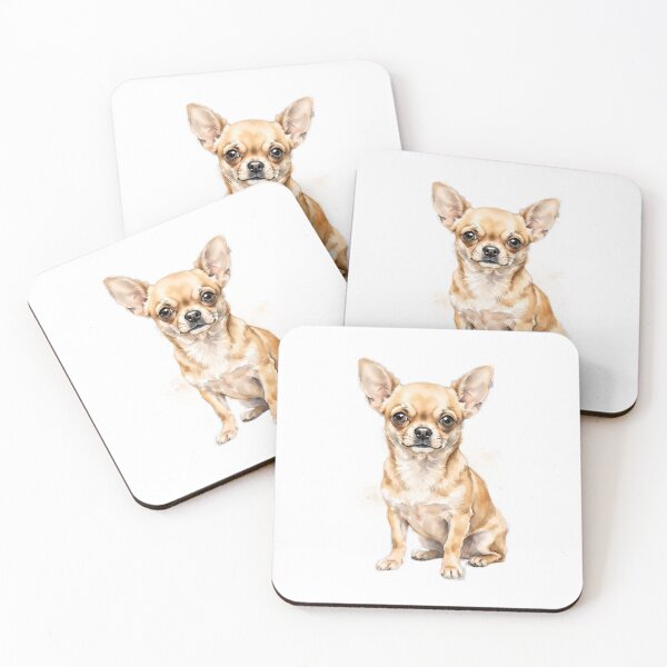 Item preview, Watercolor Chihuahua with Sepia Splash designed and sold by TeeBeeDesigns.