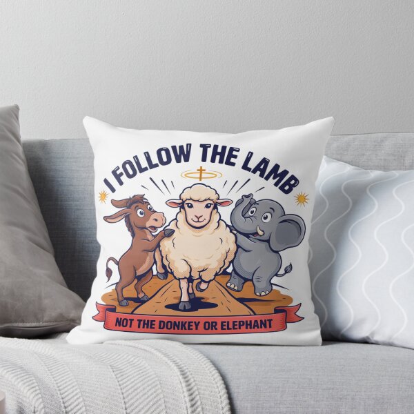 Item preview, I Follow The Lamb Not The Donkey Or Elephant designed and sold by Naitsebas.