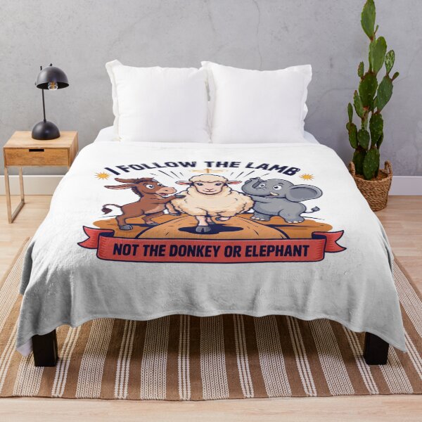 Item preview, I Follow The Lamb Not The Donkey Or Elephant designed and sold by Naitsebas.