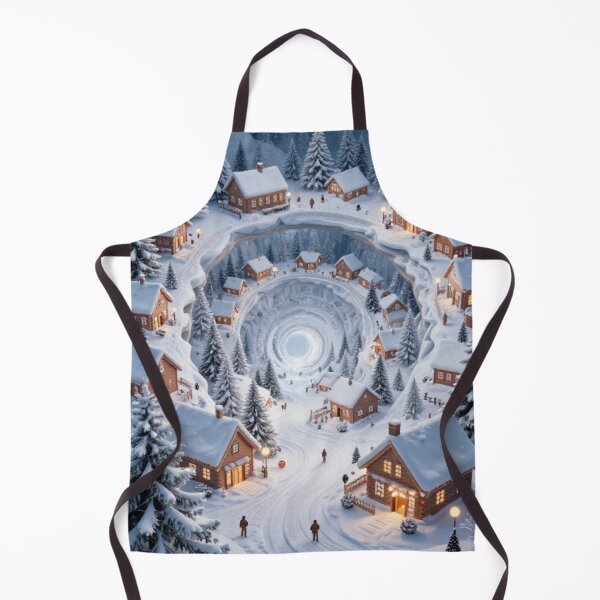 Item preview, Winter Wonderland Mountain Christmas Village Design designed and sold by AKANKEDESIGN.