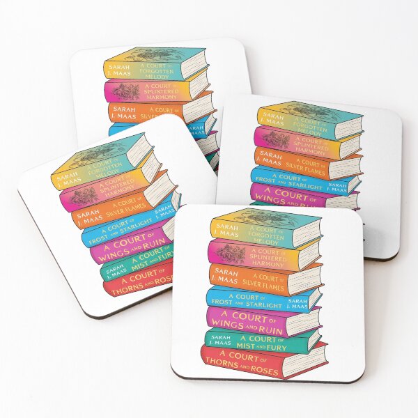 Item preview, Full Series Book Stack Sticker, Updated With Books 6 and 7, Romantasy Bookish Stack designed and sold by LiteratiOnline.