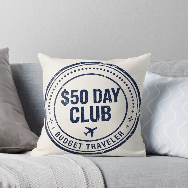 Item preview, $50 Day Club — Budget Traveler Passport Stamp designed and sold by Joshua-Travels.