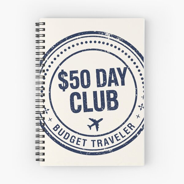 Item preview, $50 Day Club — Budget Traveler Passport Stamp designed and sold by Joshua-Travels.