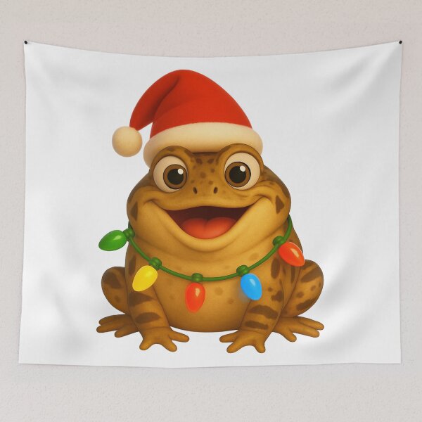 Item preview, Joyful Wood Frog Christmas designed and sold by Sillytoe.