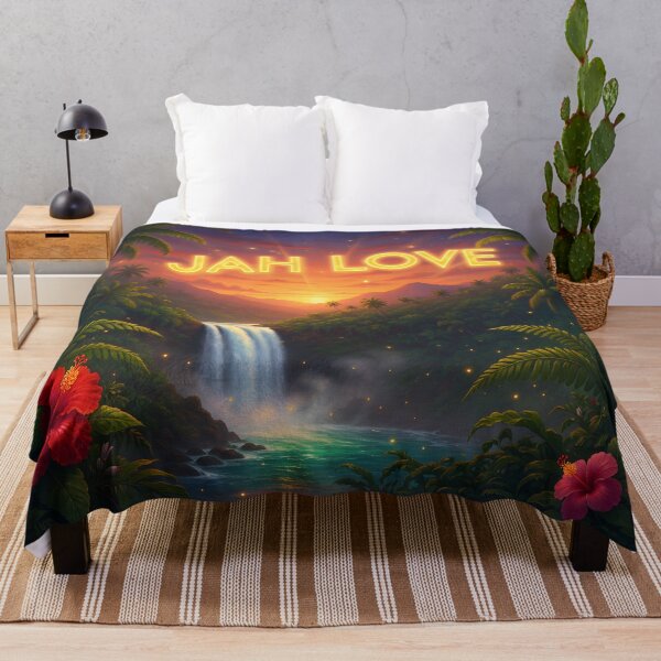 Aperçu de l'œuvre Jah Love – Cascade Tropicale créée et vendue par Hawaii26.