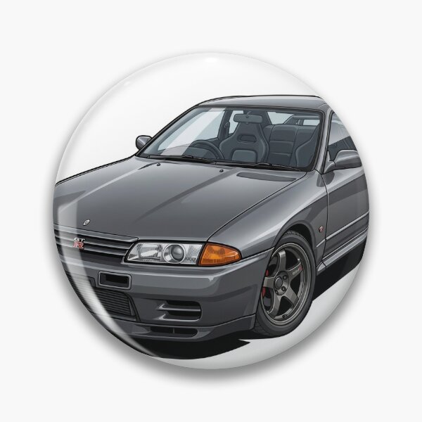 Item preview, 1992 Gun Grey Metallic Nissan Skyline GT-R R32 JDM Sticker designed and sold by Fixnovaguide.